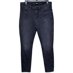 Hudson Womens Natalie Midrise Super Skinny Ankle Jeans Five Pocket Black Size 29